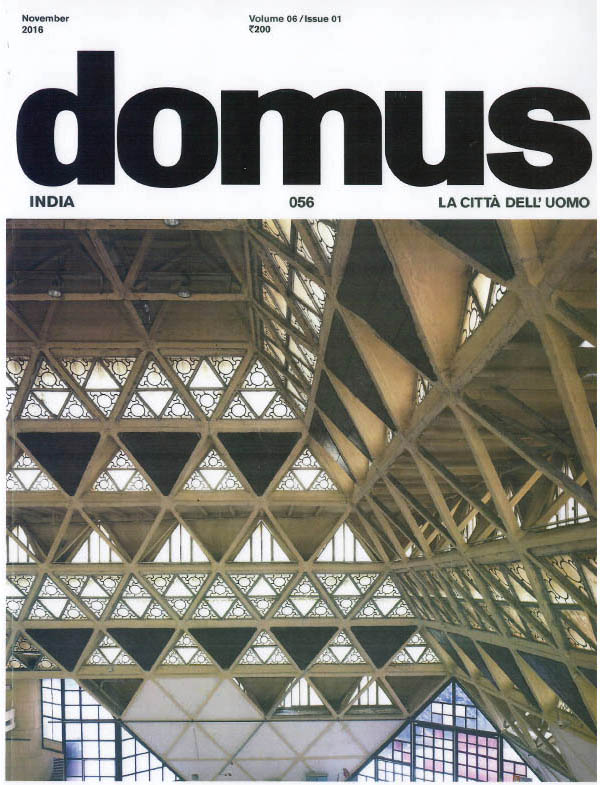 Perserving in an always difficult profession by Mary N. Woods; Domus Magazine - November 2016. Vol 06 Issue 01.